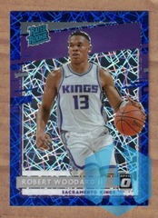 ROBERT WOODARD RC 2020-21 Donruss Optic Blue Velocity Prizm Rated Rookie #187